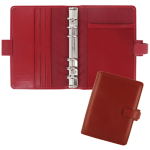 Organiser Metropol Personal f.to 188x135x38mm rosso similpelle Filofax